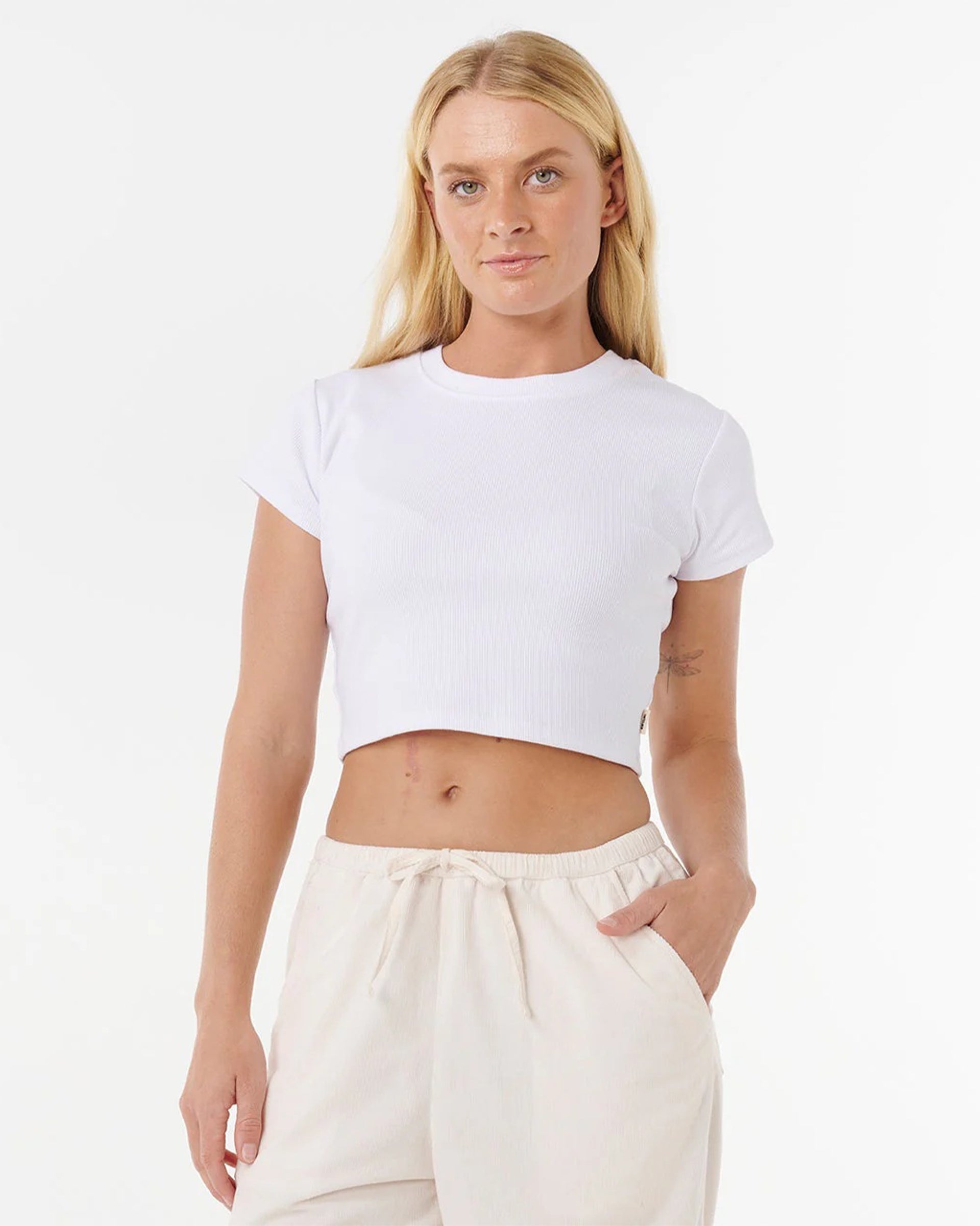 Rip Curl Women's Keepsakes Washed Cord Pant - Stone