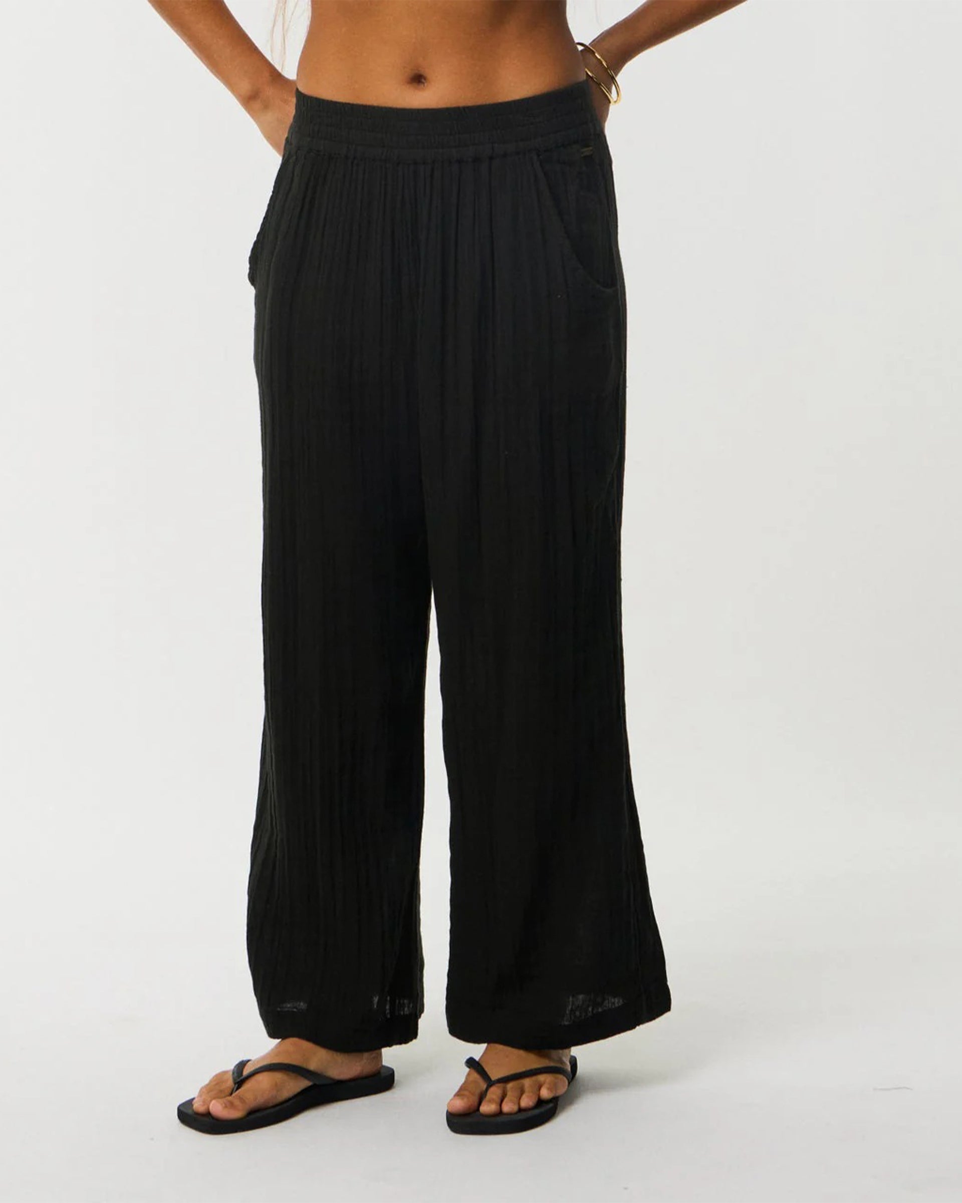 Rip Curl Women's Keepsakes Washed Cord Pant - Washed Black