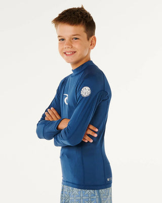 Boy's (8-16) Waves UPF L/S Rash Vest