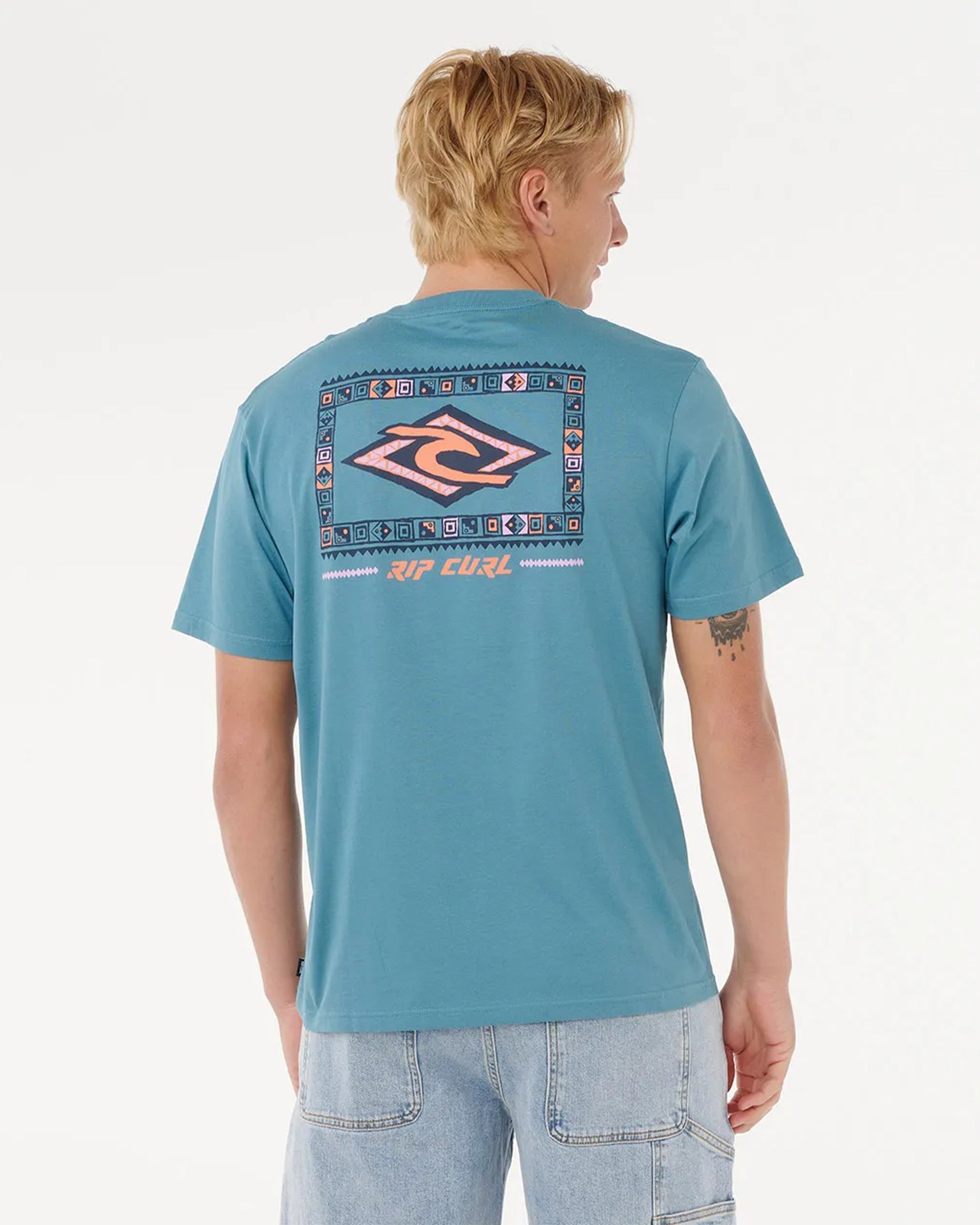 Rip Curl Legacy Short Sleeve T-Shirt - Storm Blue