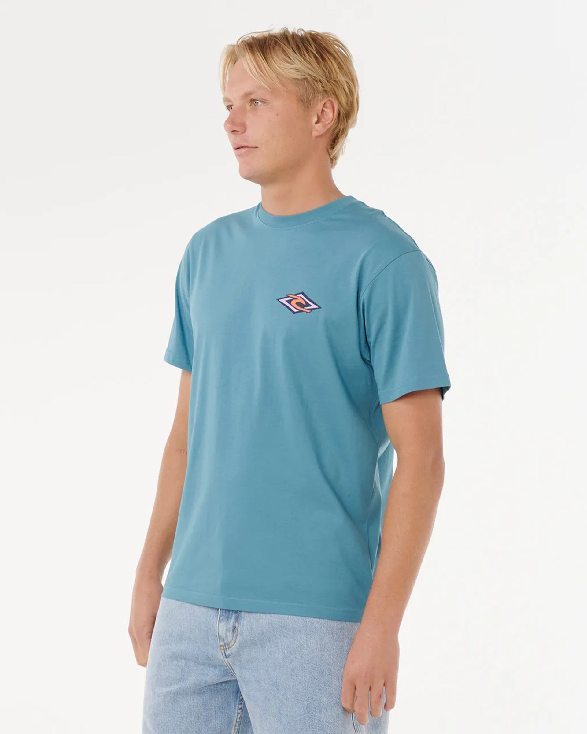 Rip Curl Legacy Short Sleeve T-Shirt - Storm Blue