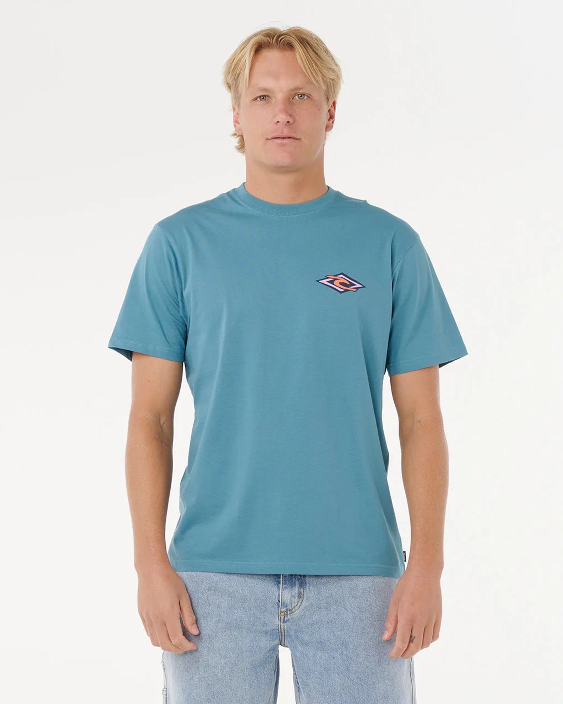 Rip Curl Legacy Short Sleeve T-Shirt - Storm Blue