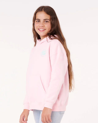 Rip Curl Girl's (8-16) Luxe Surf Hood - Pastel Pink