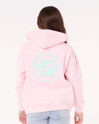 Rip Curl Girl's (8-16) Luxe Surf Hood - Pastel Pink