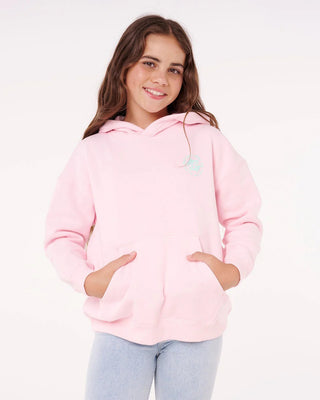 Rip Curl Girl's (8-16) Luxe Surf Hood - Pastel Pink
