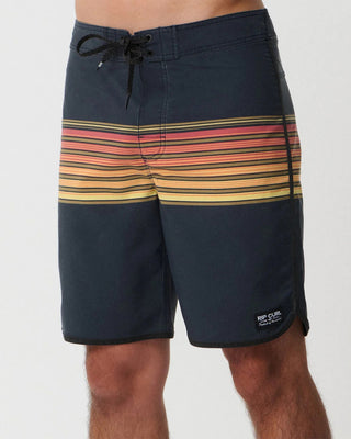 Rip Curl Mirage Classic Surf Stripe 19" Boardshort - Washed Black