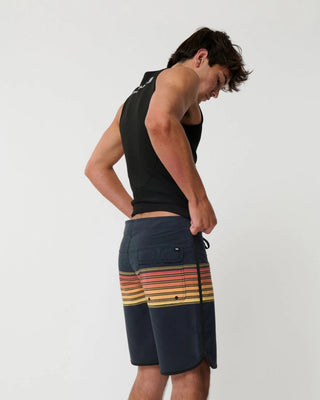 Rip Curl Mirage Classic Surf Stripe 19" Boardshort - Washed Black