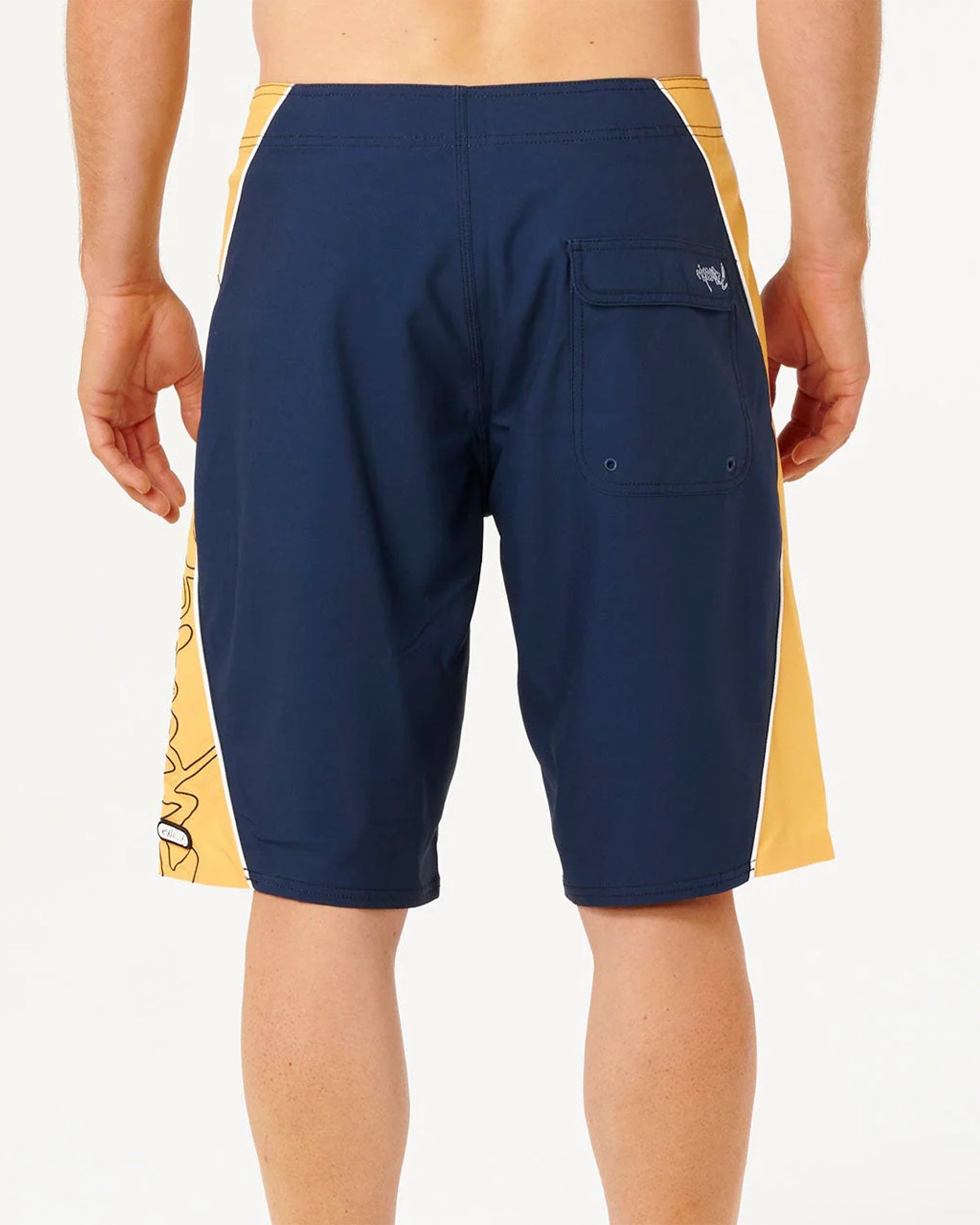 Rip Curl Mirage Panel Beater Boardshort - Navy/Yellow