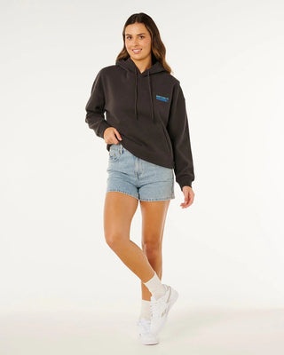 Rip Curl Women's Ocean Break Heritage Hood - Washed Black