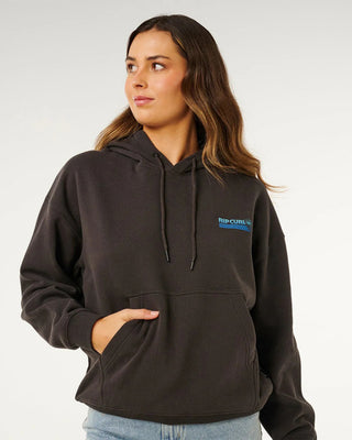 Rip Curl Women's Ocean Break Heritage Hood - Washed Black