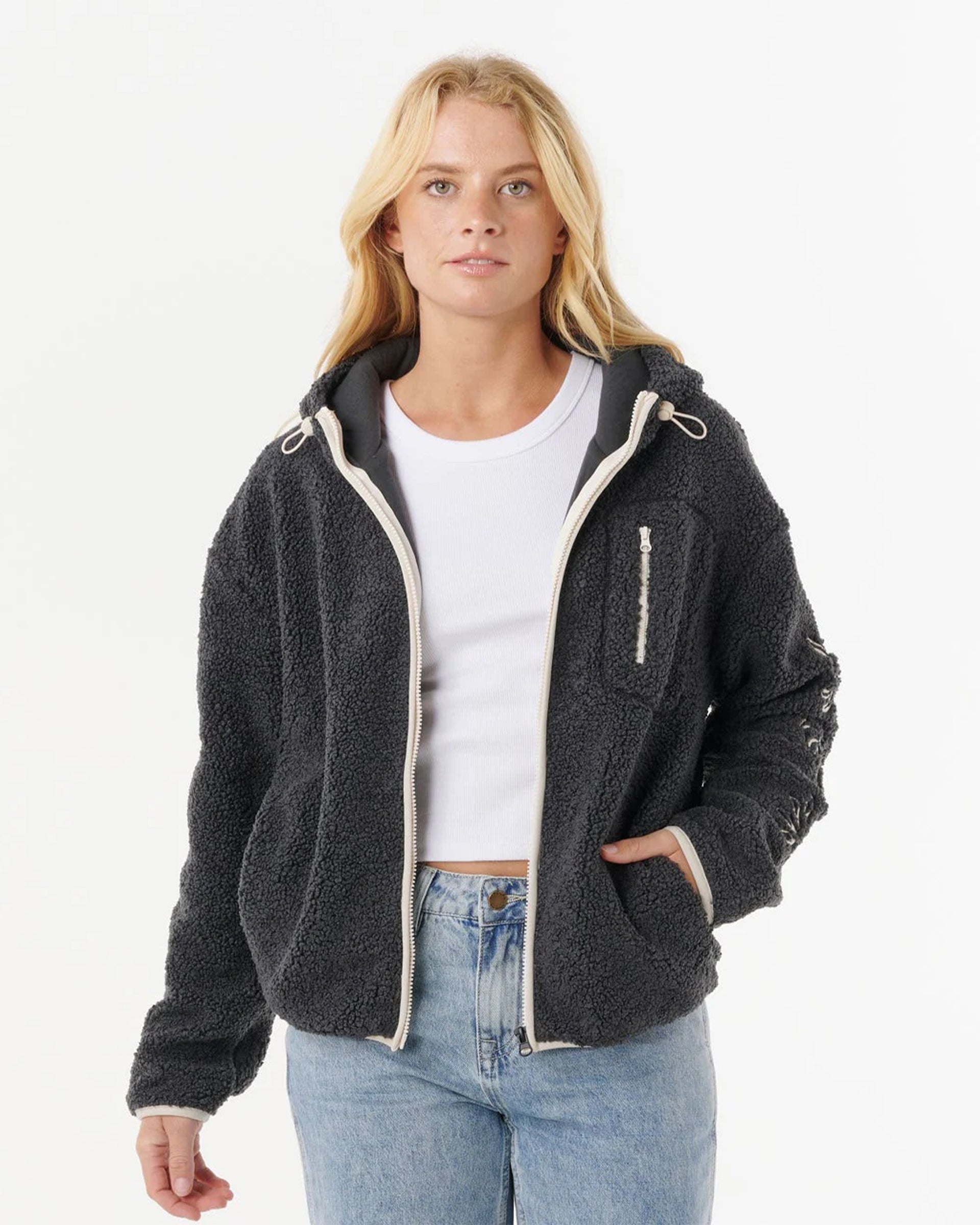 Rip Curl Women's Pacific Rider Polar Fleece - Noir