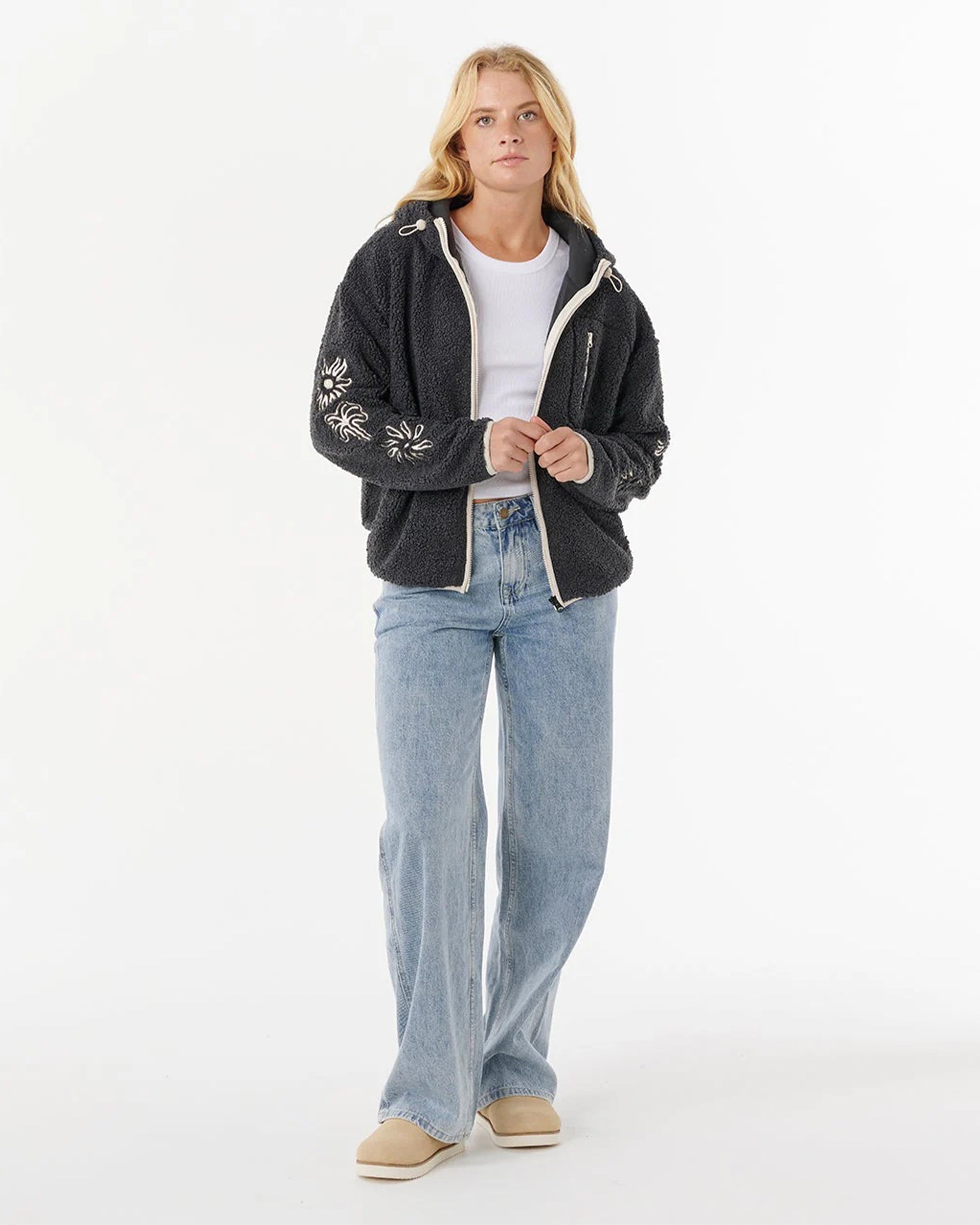 Rip Curl Women's Pacific Rider Polar Fleece - Noir