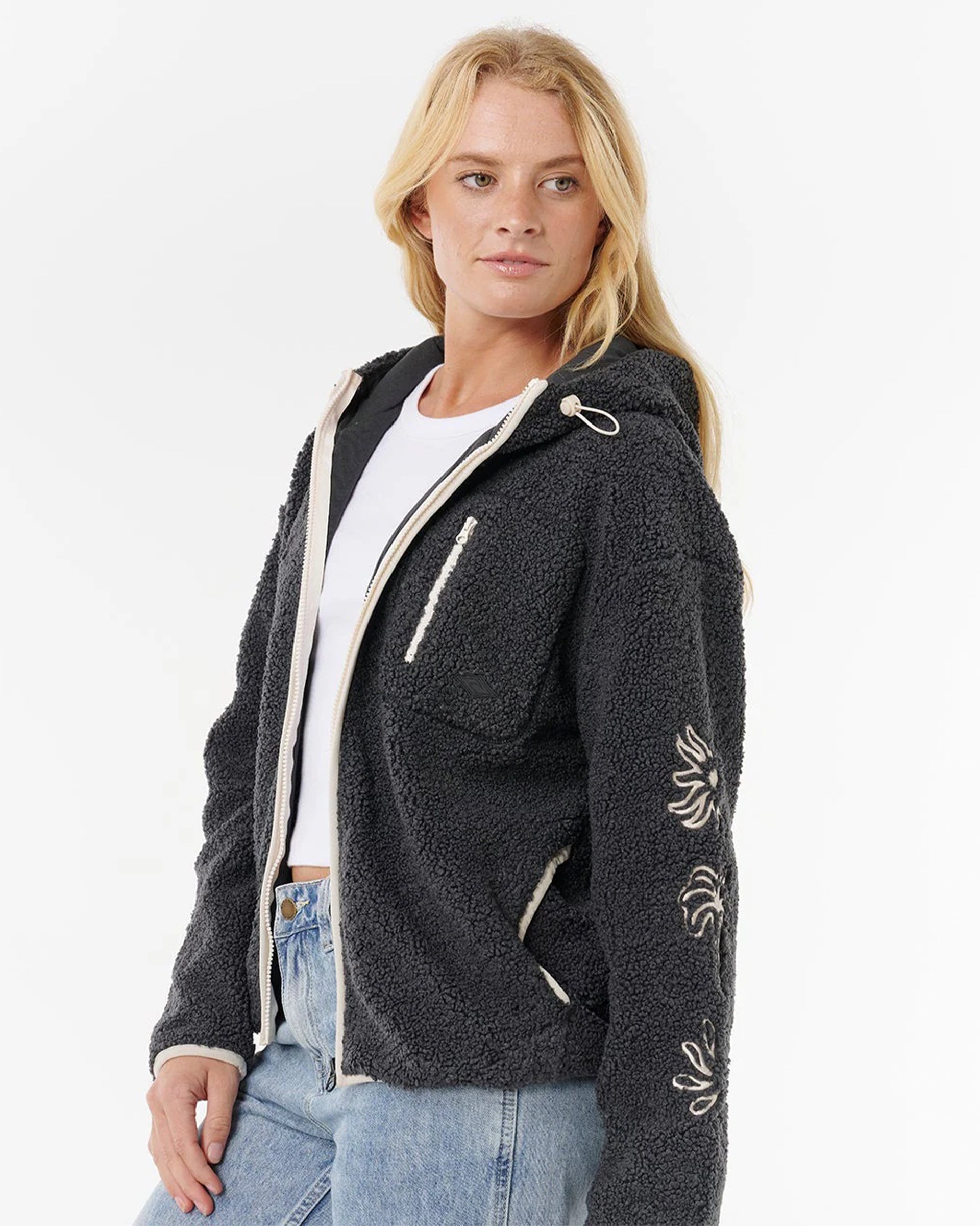 Rip Curl Women's Pacific Rider Polar Fleece - Noir