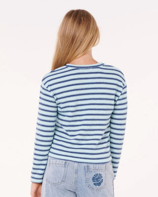 Rip Curl Girl's (8-16) Paradise Club Bobbi Long Sleeve T-Shirt - Blue