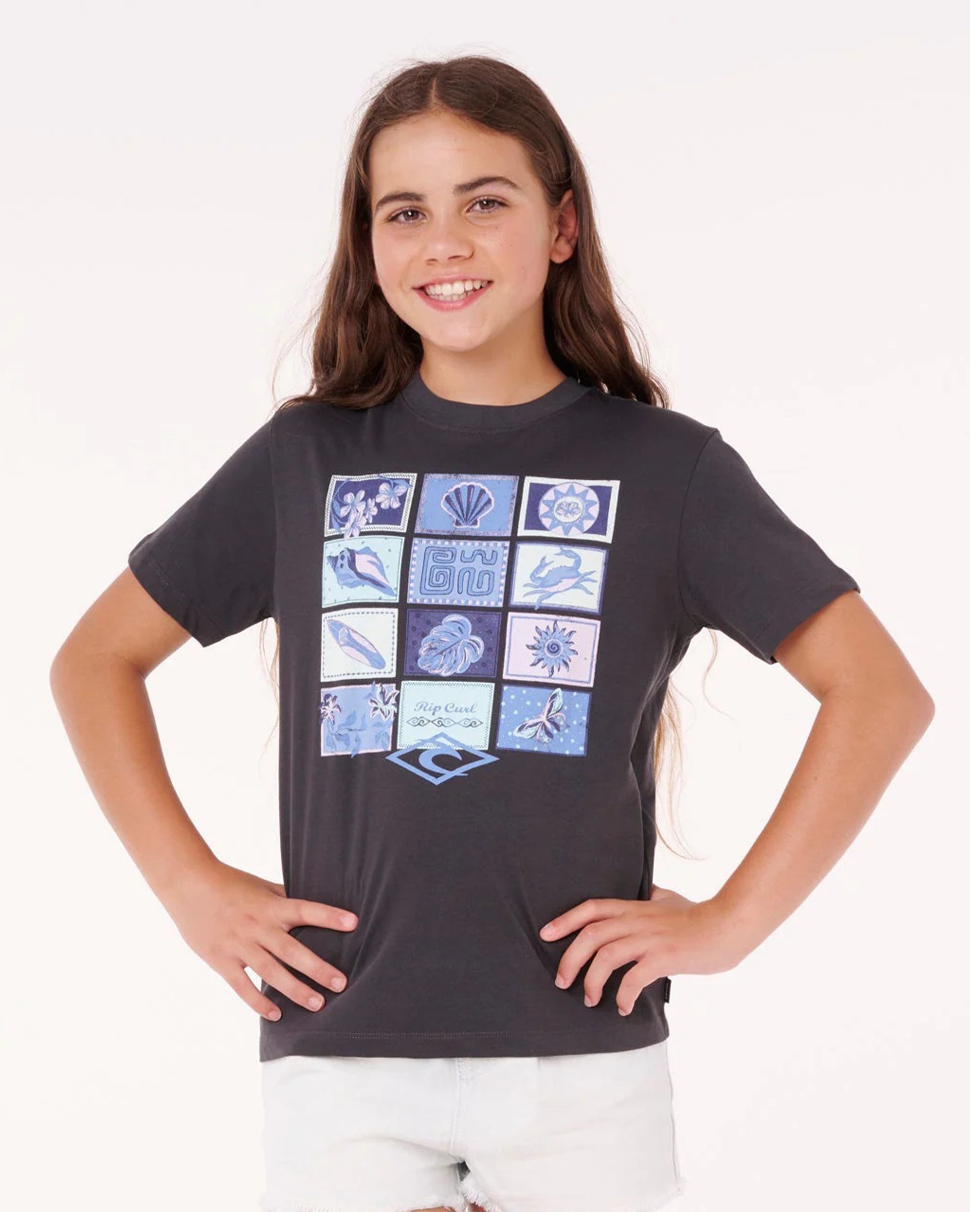 Rip Curl Girl's (8-16) Paradise Club Summer Short Sleeve T-Shirt