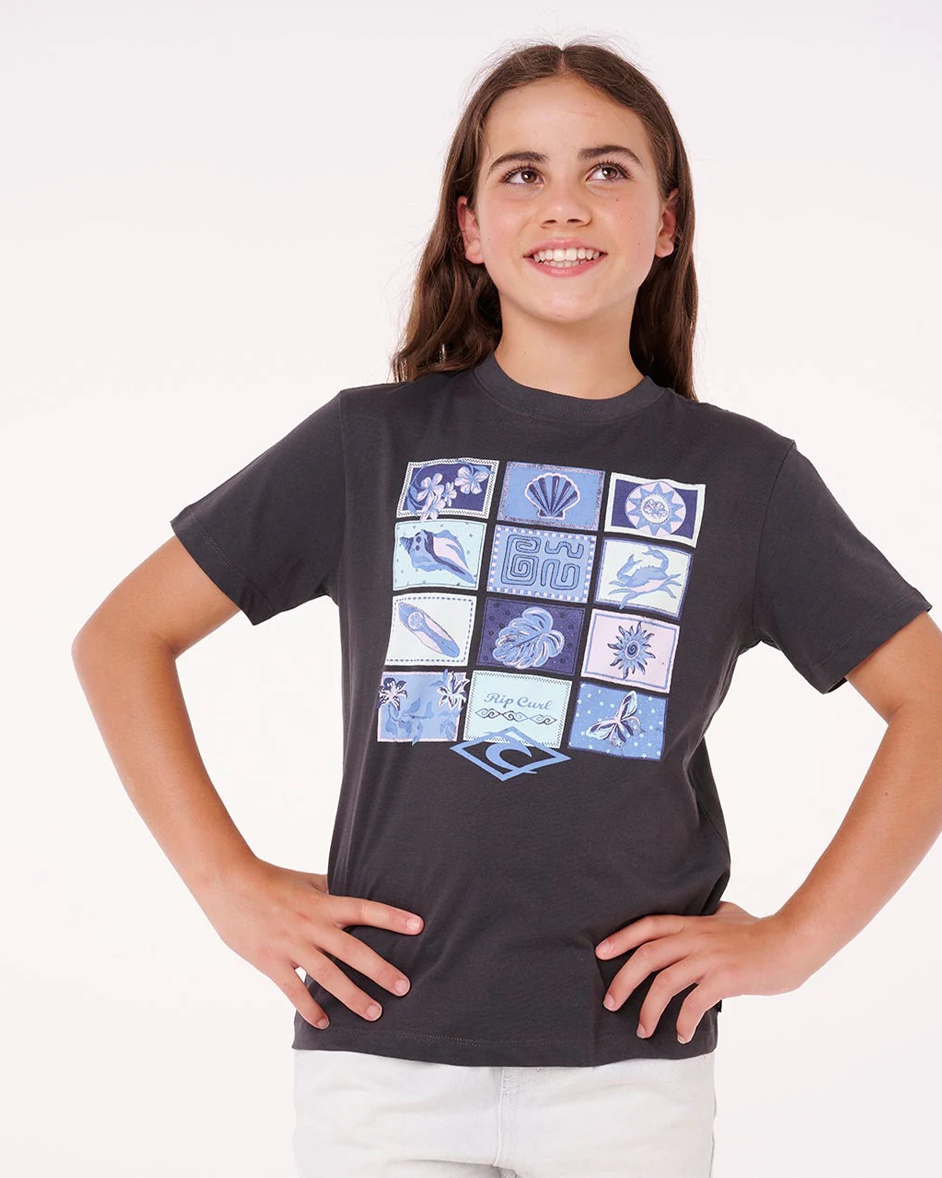 Rip Curl Girl's (8-16) Paradise Club Summer Short Sleeve T-Shirt