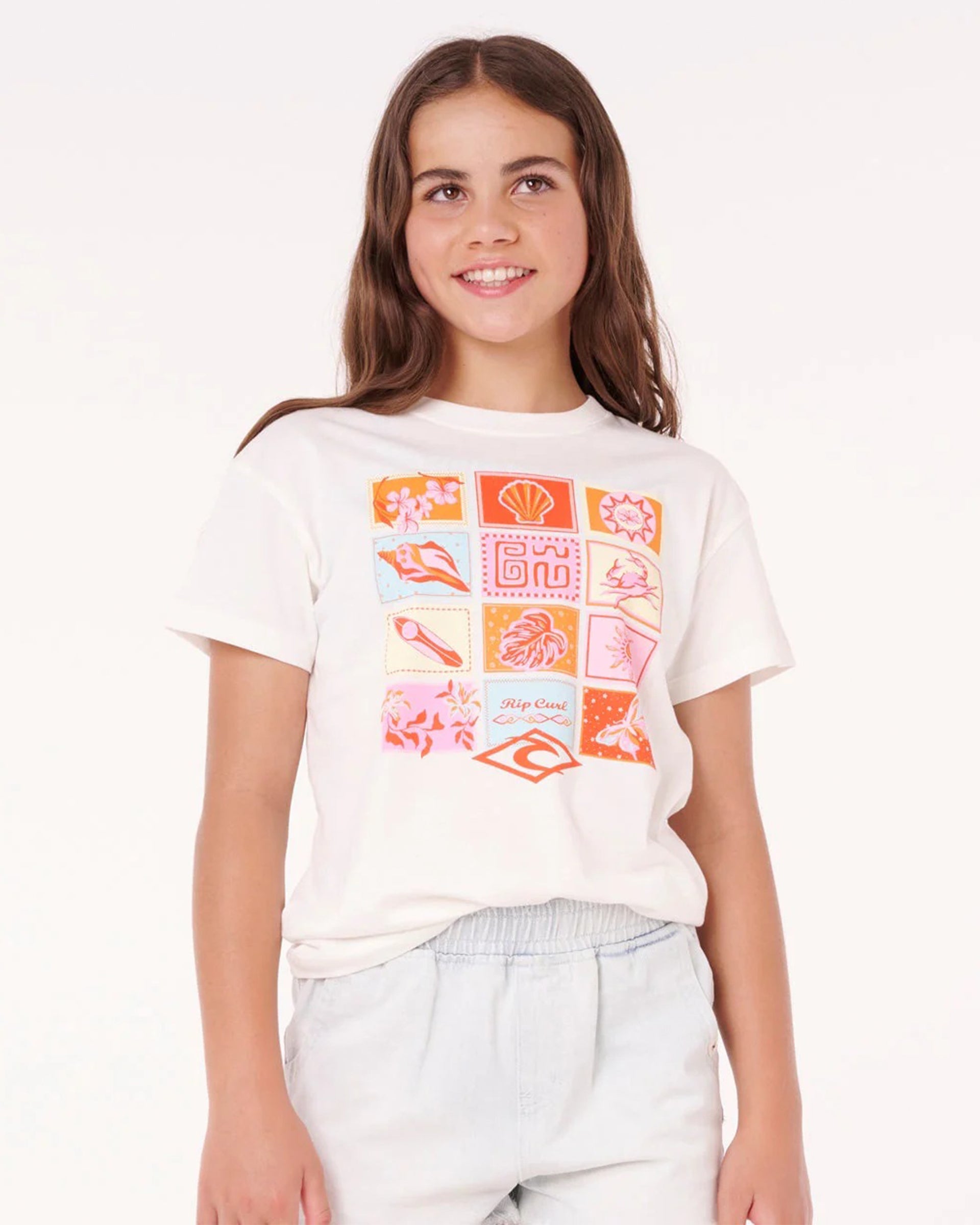 Rip Curl Girl's (8-16) Paradise Club Summer Short Sleeve T-Shirt