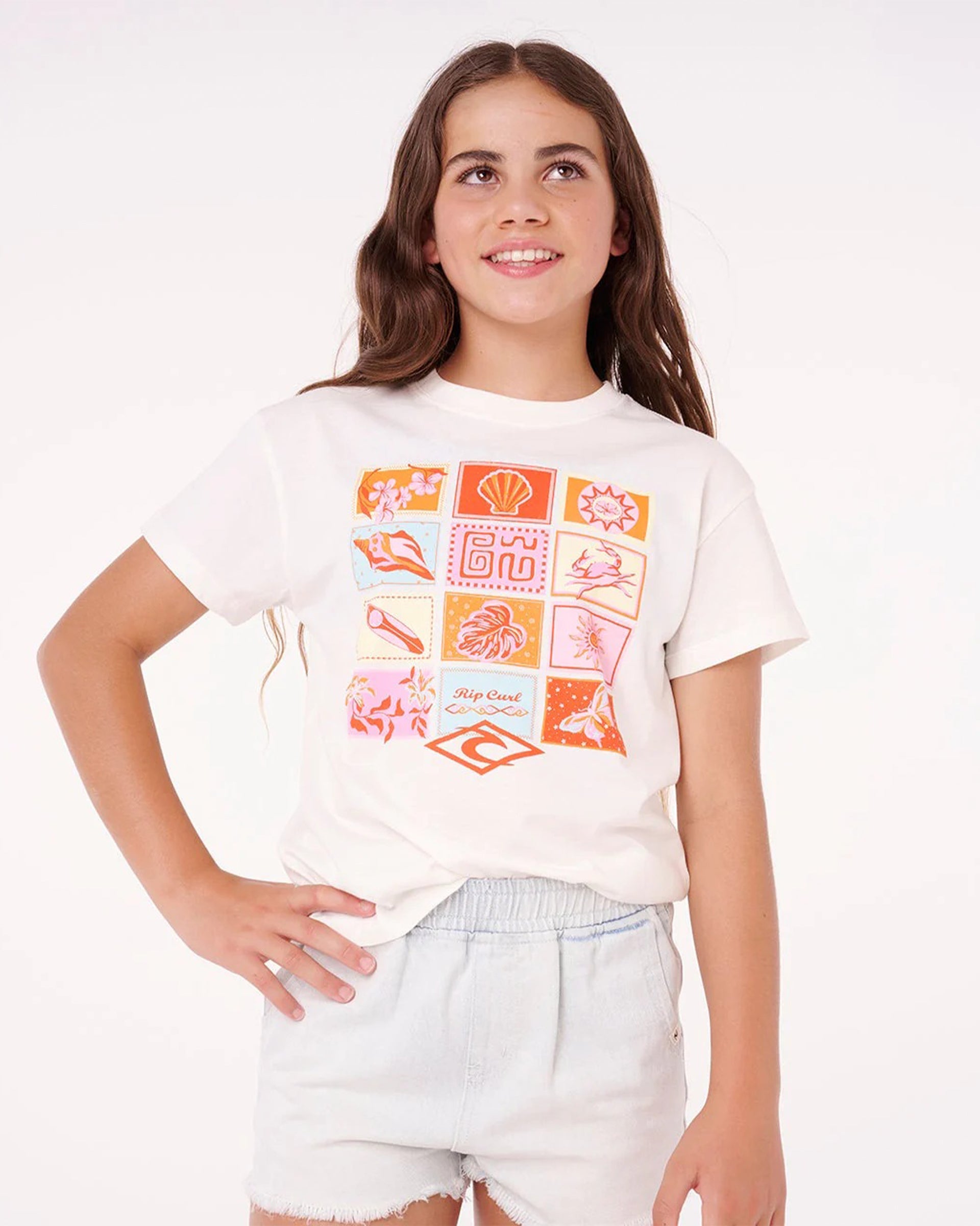 Rip Curl Girl's (8-16) Paradise Club Summer Short Sleeve T-Shirt