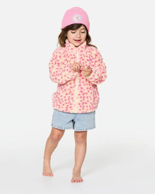 Rip Curl Girl's (1-8) Party Wave Polar Fleece - Peach
