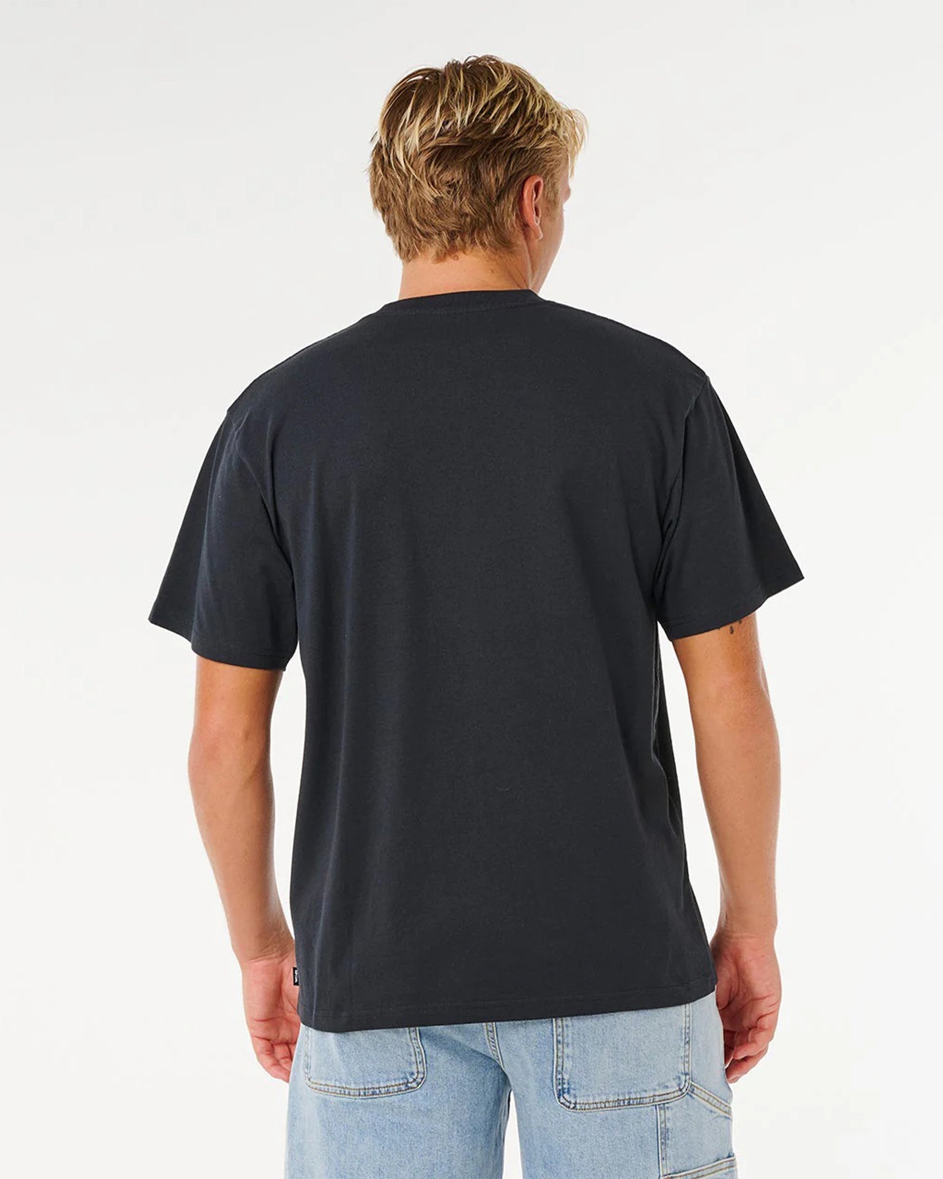 Rip Curl Pill Icon Loose Short Sleeve T-Shirt - Black