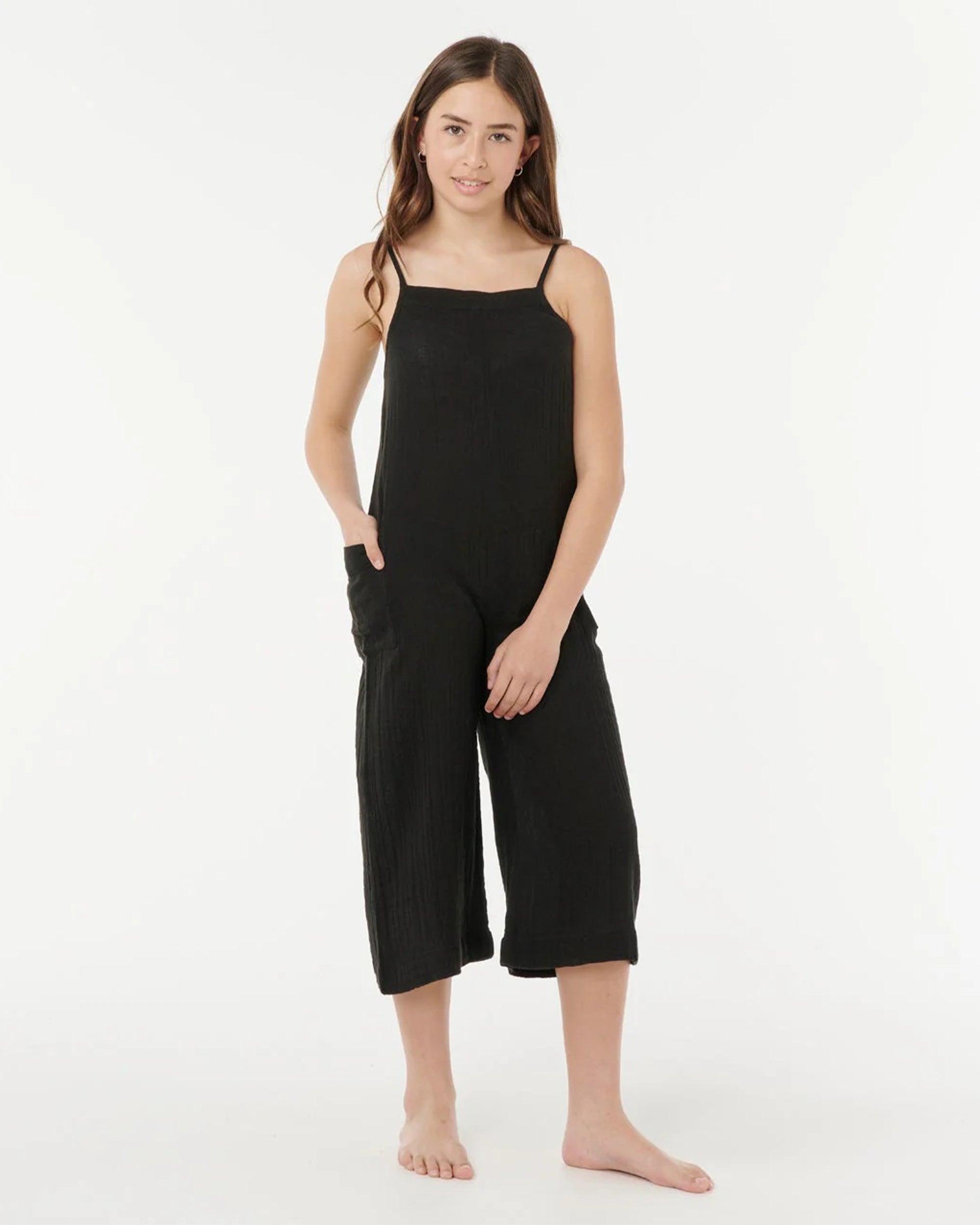 Rip Curl Girl's (8-16) Premium Surf Jumpsuit - Black