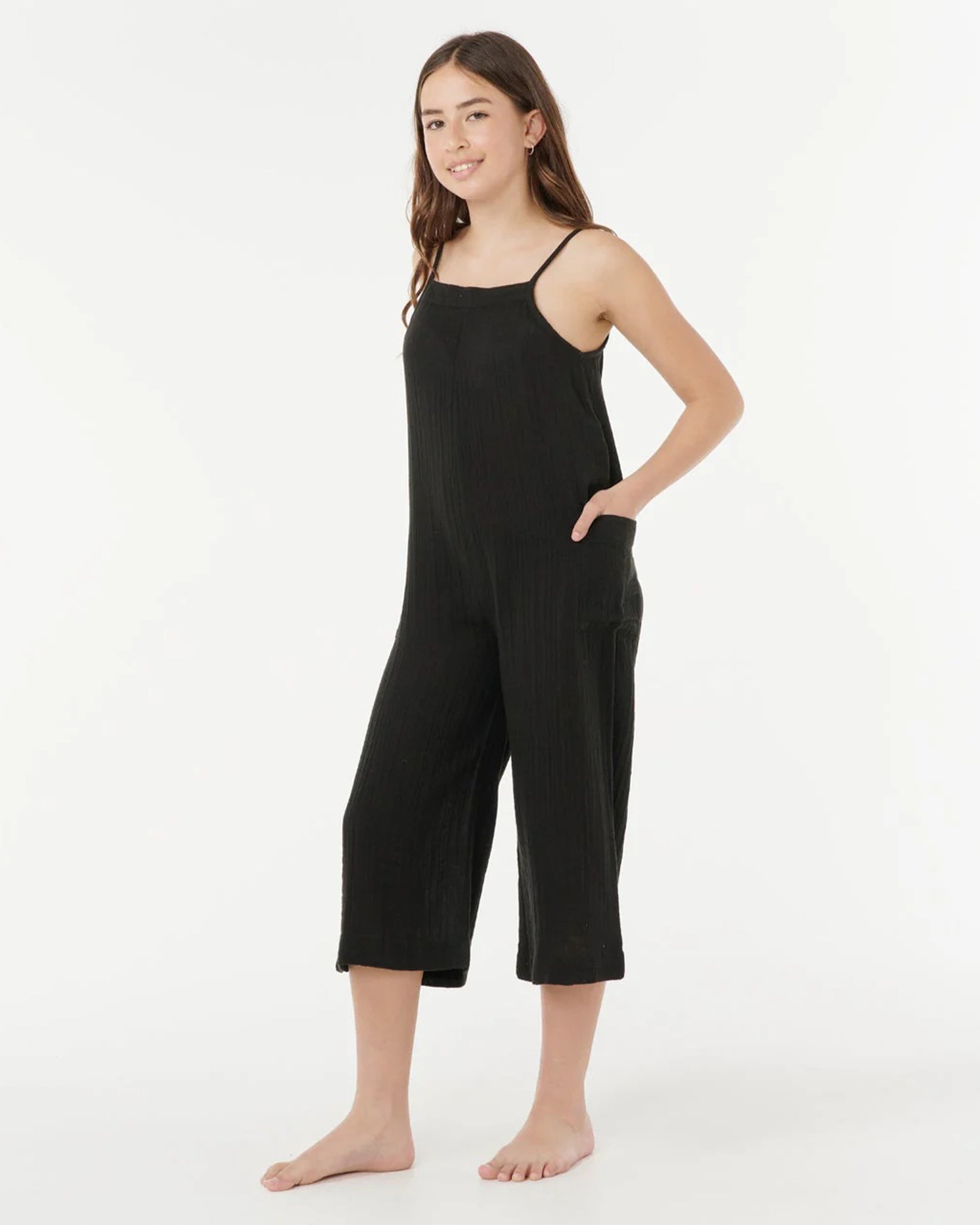 Rip Curl Girl's (8-16) Premium Surf Jumpsuit - Black