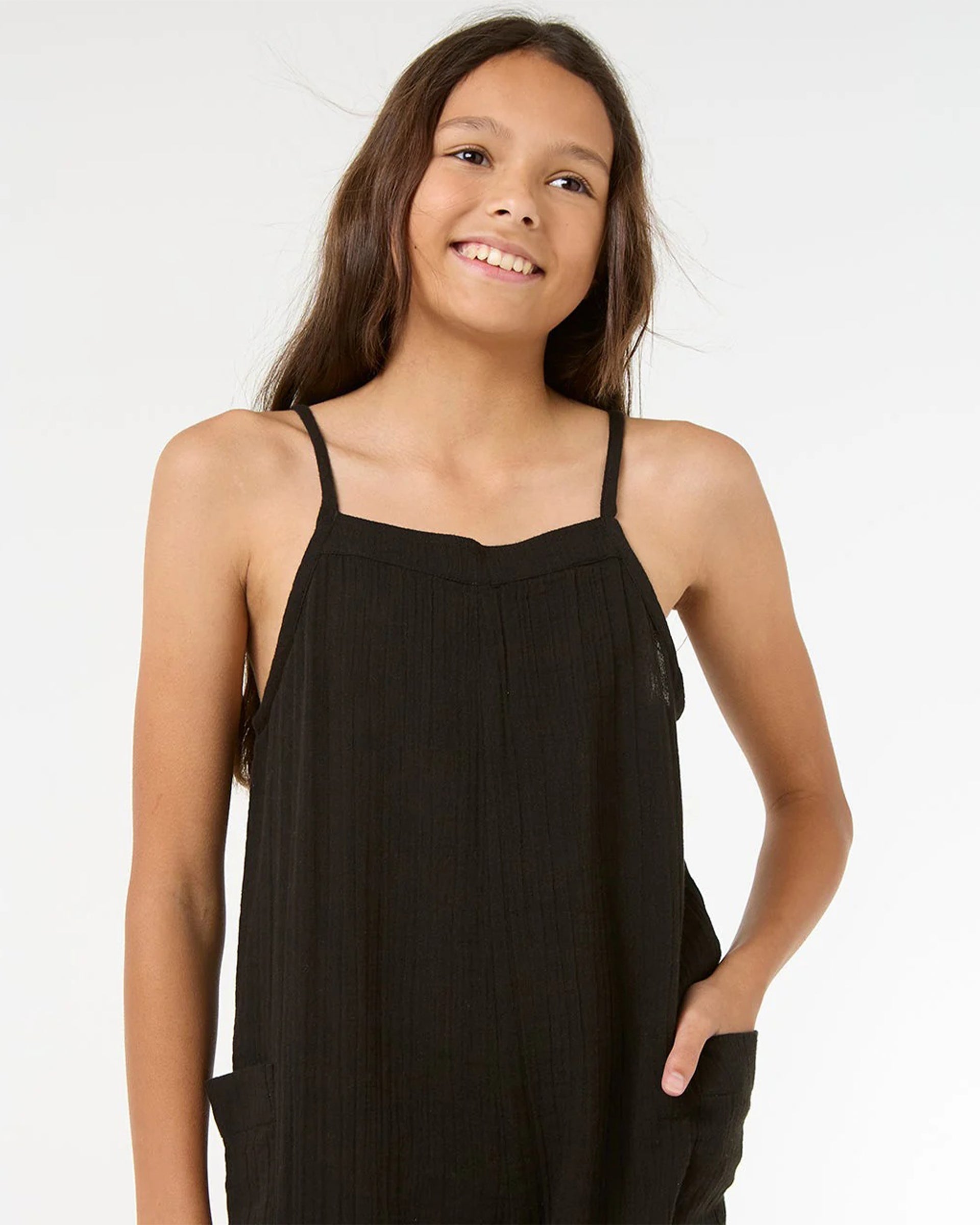 Rip Curl Girl's (8-16) Premium Surf Jumpsuit - Black