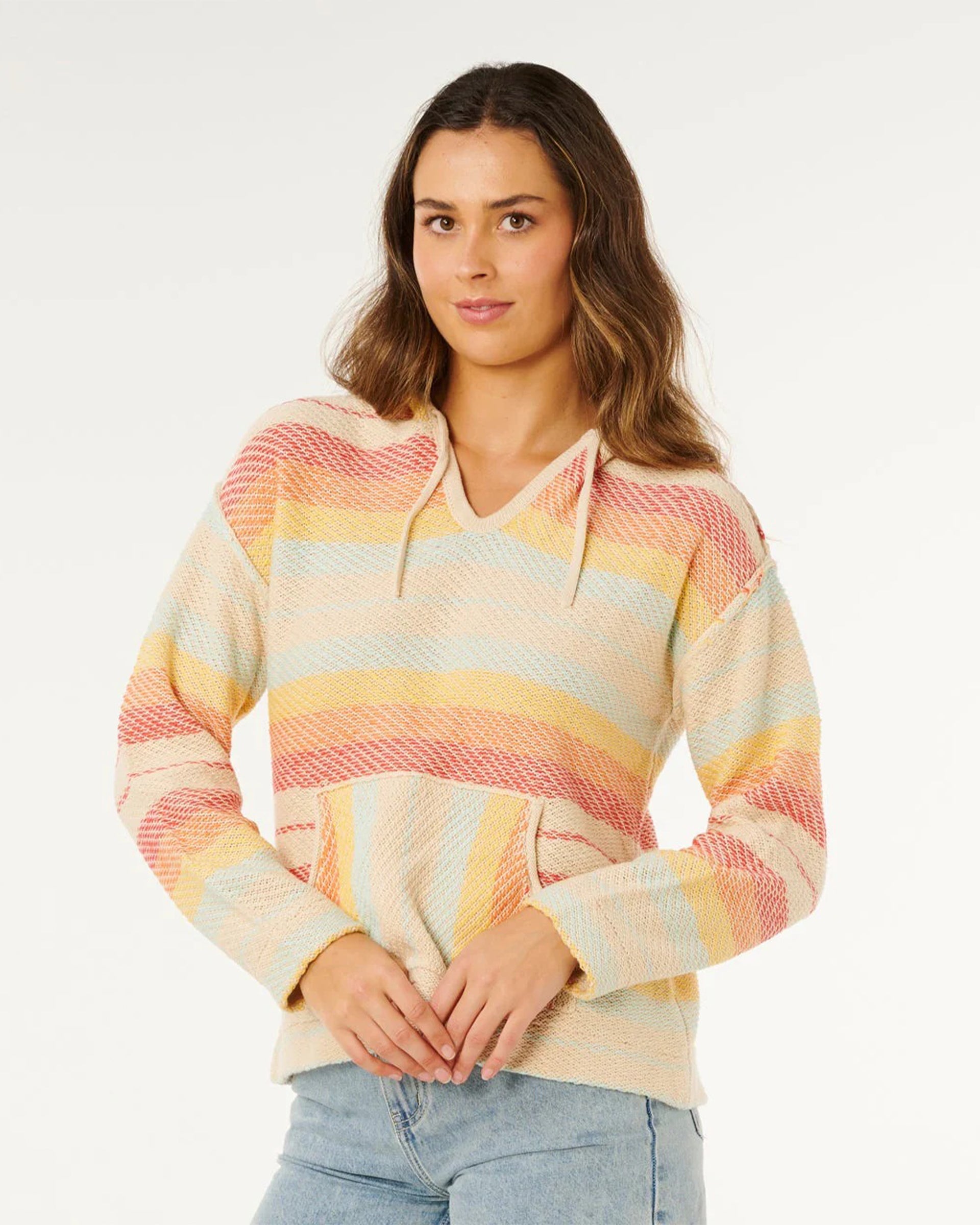 Rip Curl Women's Revival Knit Poncho - Orange