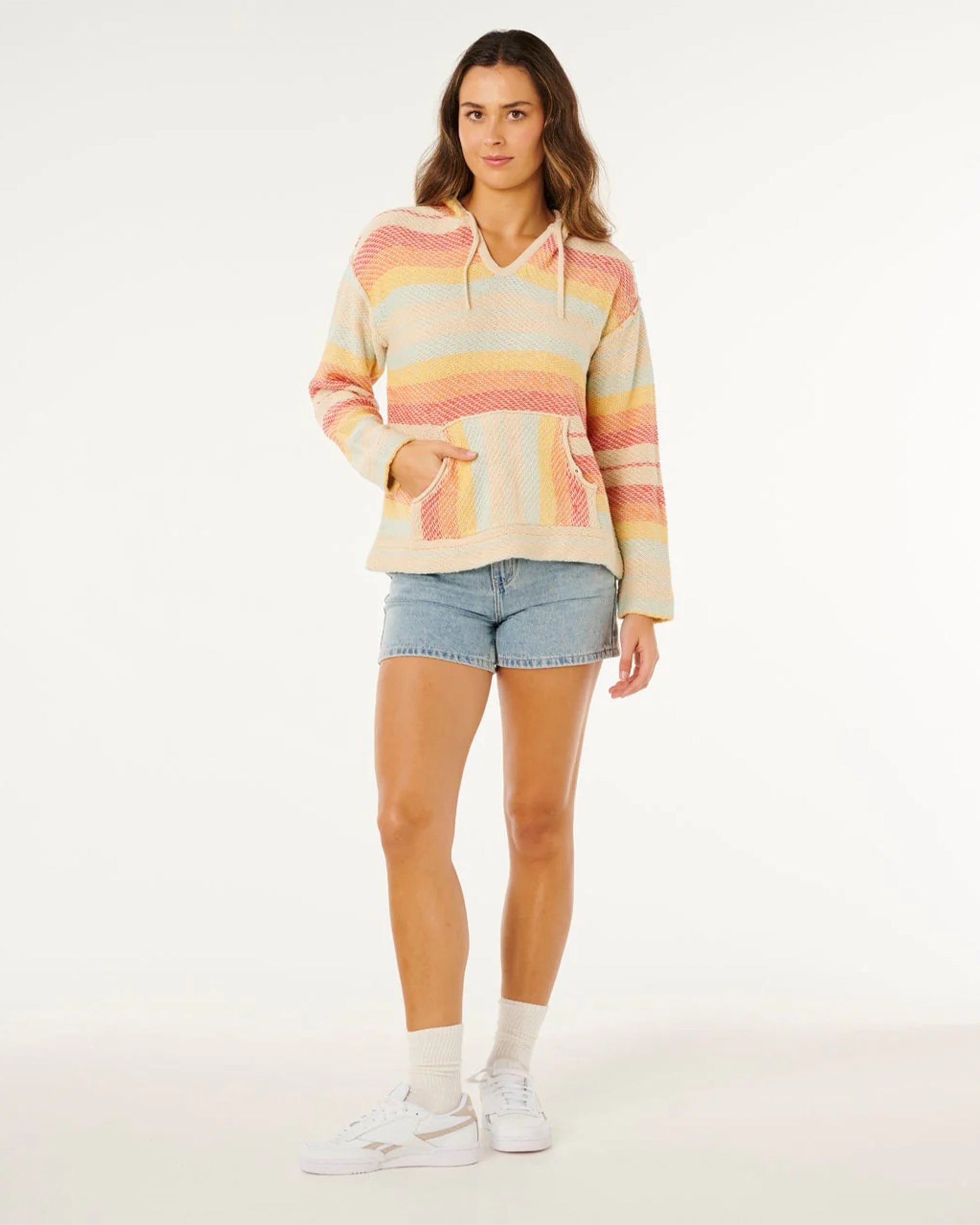 Rip Curl Women's Revival Knit Poncho - Orange
