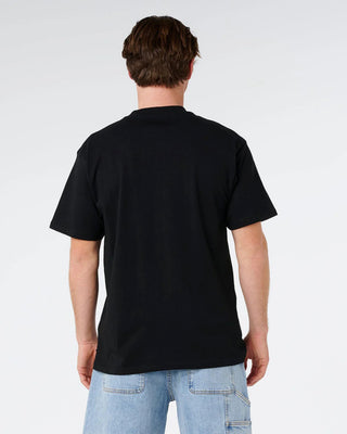 Rip Curl Rip Script Icon Short Sleeve T-Shirt - Black