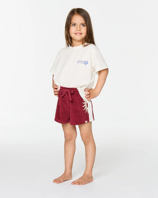 Rip Curl Girl's (1-8) Road Trip Terry Short - Plum