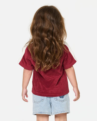 Girl's (1-8) Road Trip Terry Tee - Plum