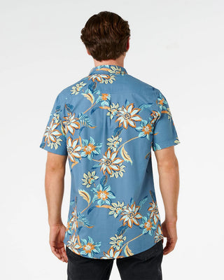 Rip Curl Sessions Short Sleeve Shirt - Bluefin