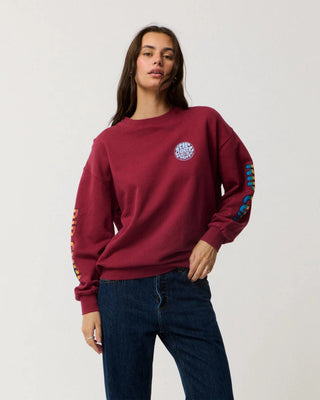 Rip Curl Women's Stephanie Gilmore Heritage Oversized Fleece - Plum
