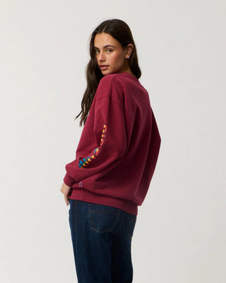Rip Curl Women's Stephanie Gilmore Heritage Oversized Fleece - Plum