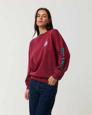 Rip Curl Women's Stephanie Gilmore Heritage Oversized Fleece - Plum