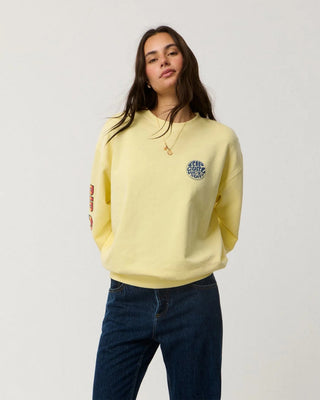 Rip Curl Women's Stephanie Gilmore Heritage Oversized Fleece - Soft Yellow