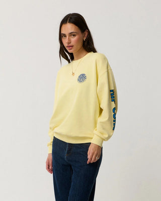 Rip Curl Women's Stephanie Gilmore Heritage Oversized Fleece - Soft Yellow