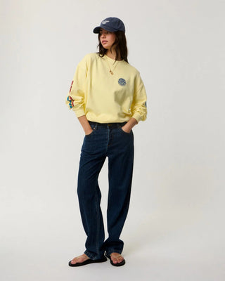 Rip Curl Women's Stephanie Gilmore Heritage Oversized Fleece - Soft Yellow