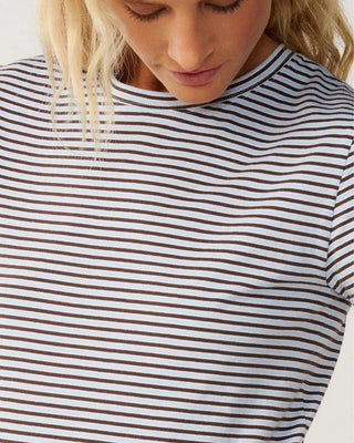 Rip Curl Women's Stephanie Gilmore Stripe Standard S/S T-Shirt - Sky Blue
