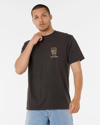 Rip Curl Shaper Address Short Sleeve T-Shirt - Washed Black