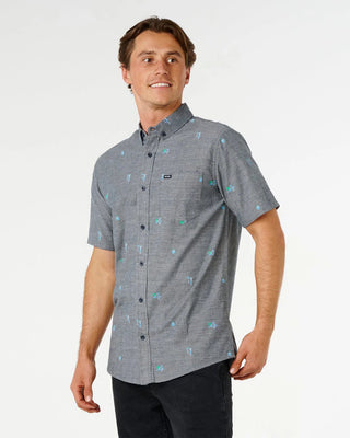Rip Curl Skelly Breach Short Sleeve Shirt - Dark Navy