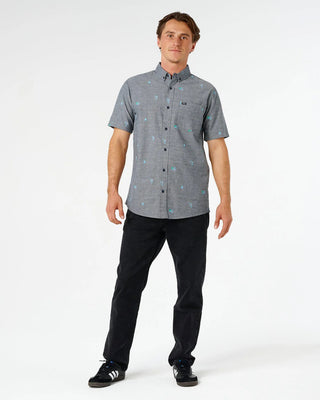 Rip Curl Skelly Breach Short Sleeve Shirt - Dark Navy