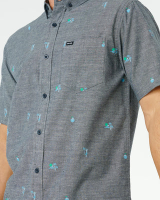 Rip Curl Skelly Breach Short Sleeve Shirt - Dark Navy