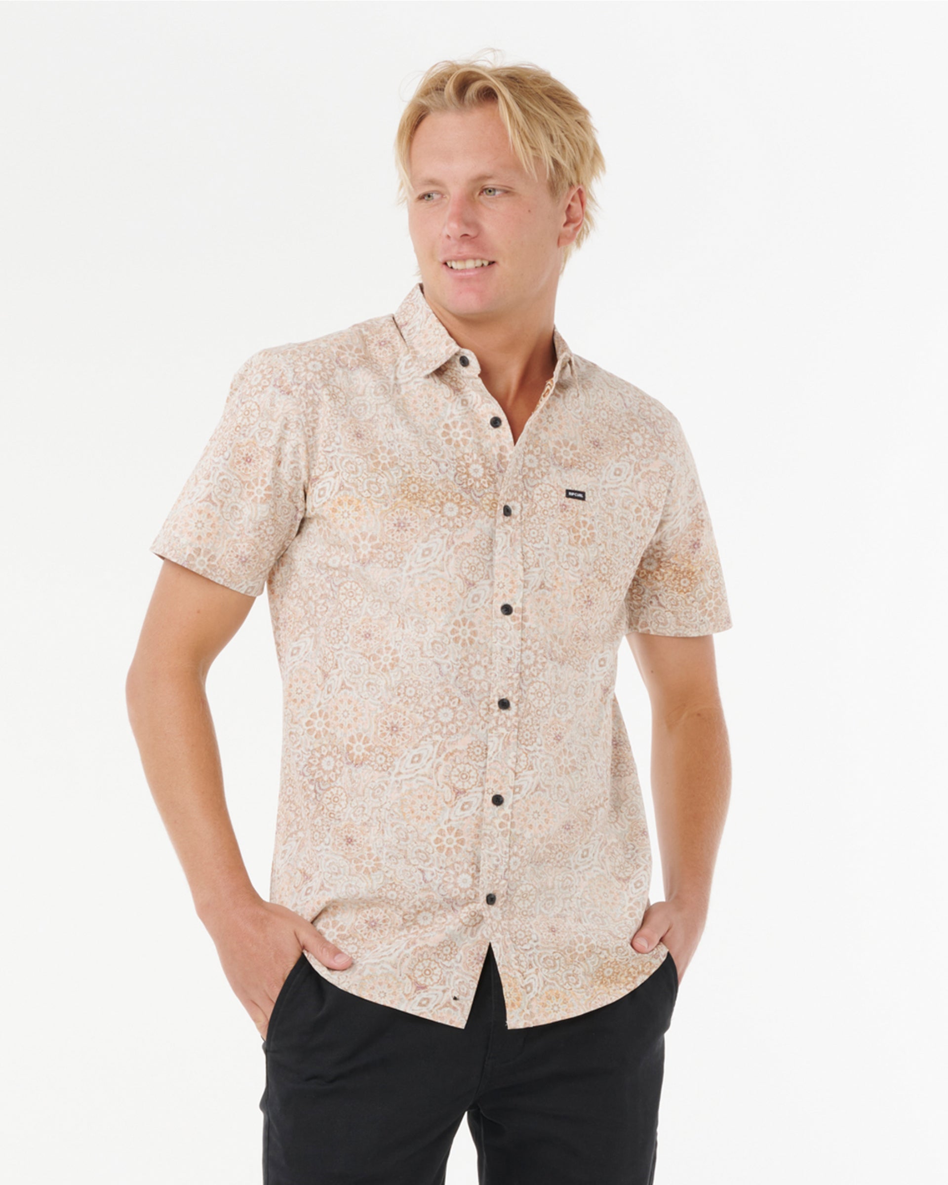 Rip Curl Spirograph Short Sleeve Shirt - Terracotta
