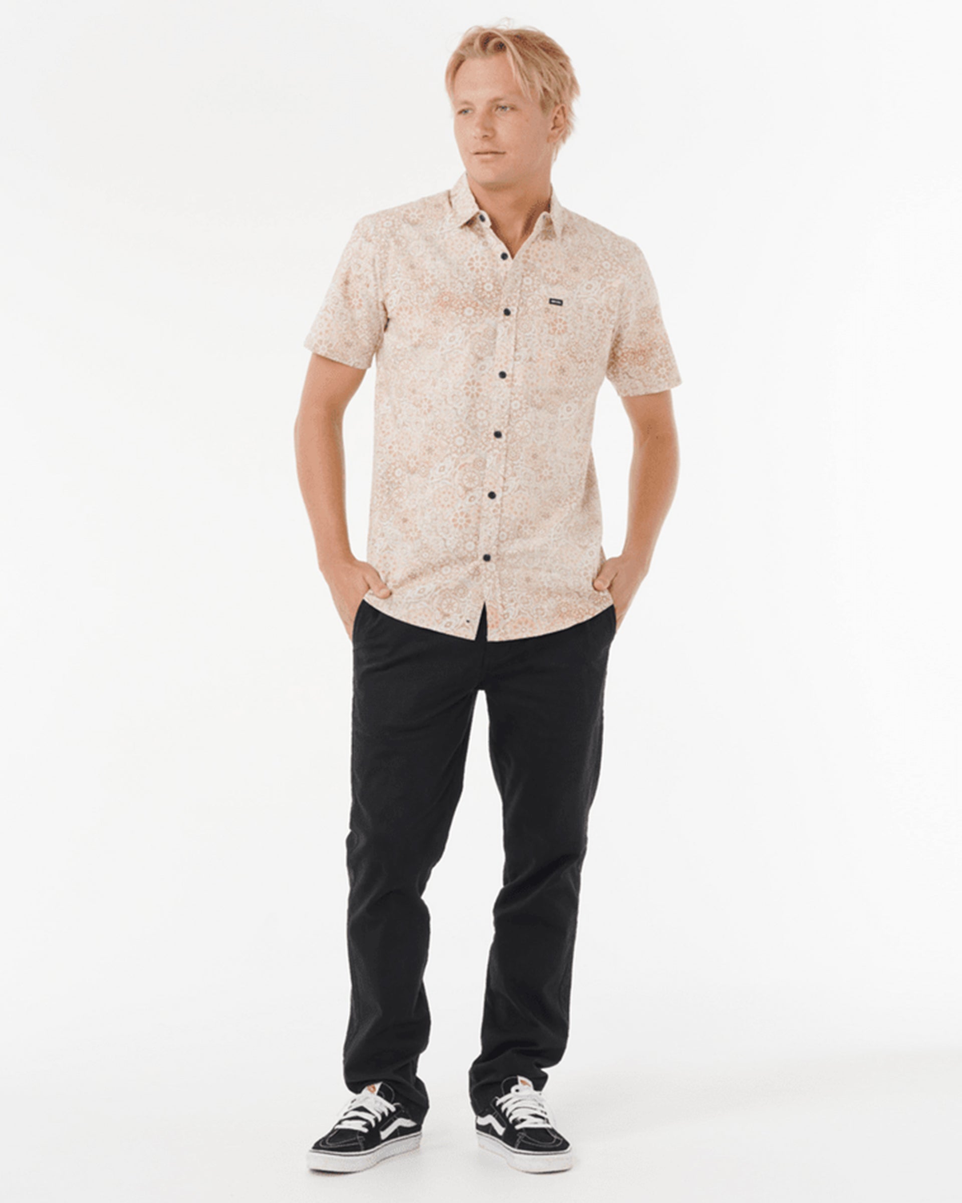 Rip Curl Spirograph Short Sleeve Shirt - Terracotta