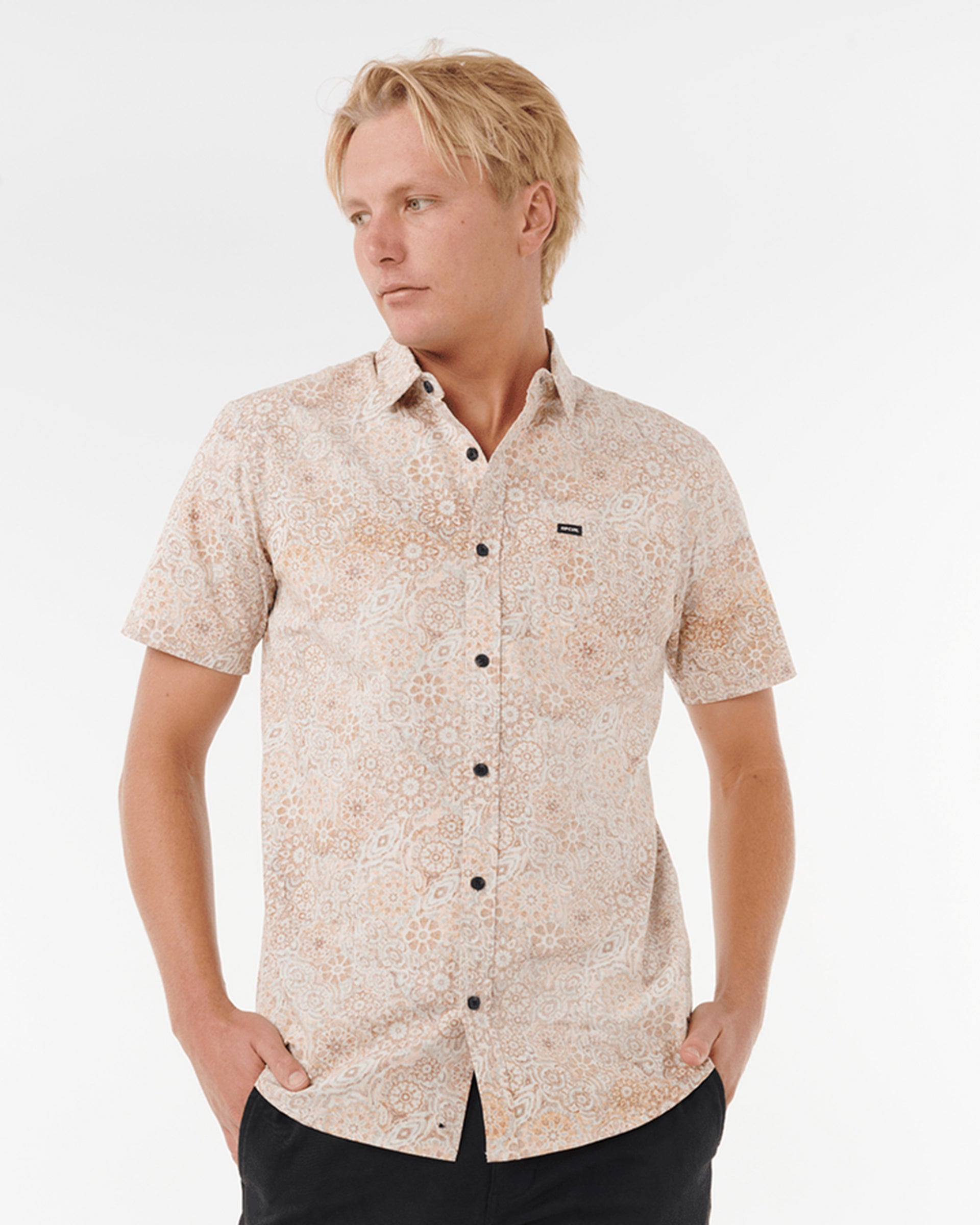 Rip Curl Spirograph Short Sleeve Shirt - Terracotta