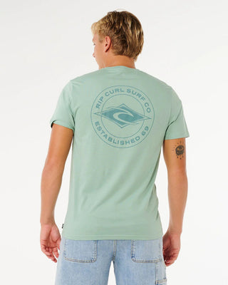Rip Curl Staple Short Sleeve T-Shirt - Aloe