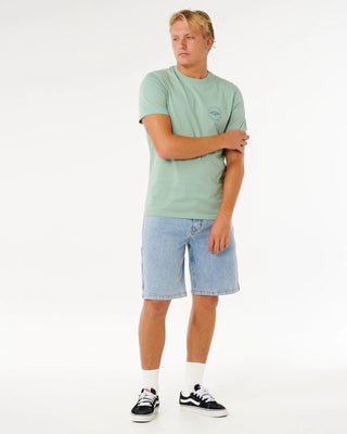 Rip Curl Staple Short Sleeve T-Shirt - Aloe