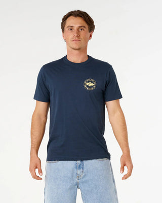 Rip Curl Staple Short Sleeve T-Shirt - Dark Navy